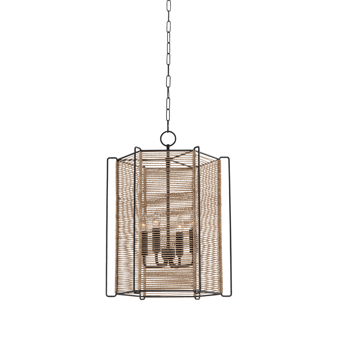 Troy Lighting RAMON Lantern Pendants Troy Lighting TEXTURED BLACK 18x18x24 