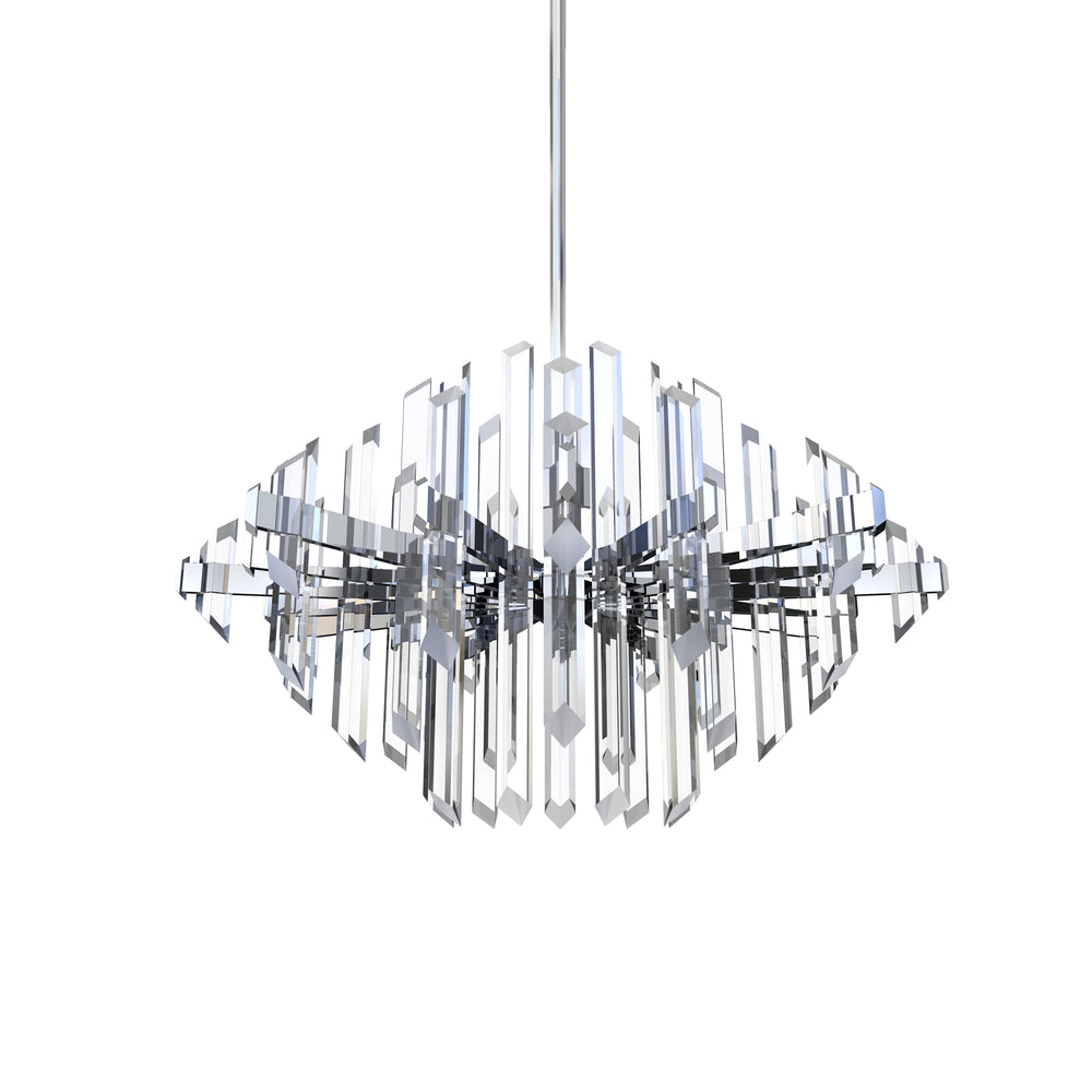 Blackjack Lighting Facet Pendant Pendants Blackjack Lighting 32" Polished Chrome 