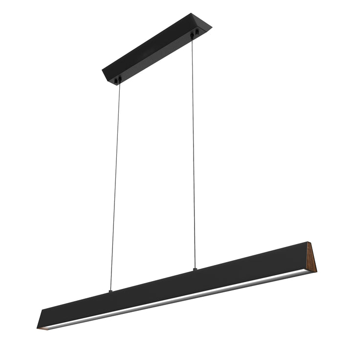 Blackjack Lighting Flair Pendant Pendants Blackjack Lighting 48" Matte Black / Walnut 