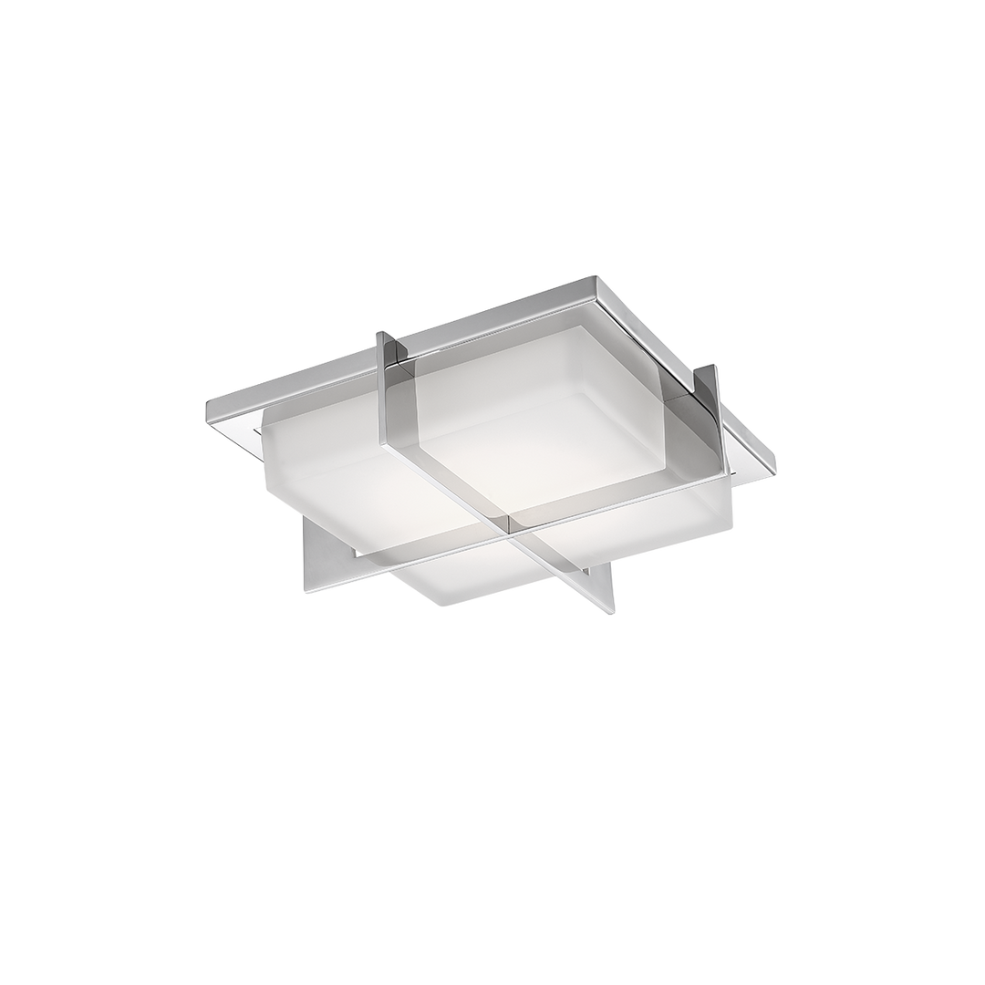 Modern Forms Razor Flush Mount Light Ceiling Flush Mounts Modern Forms Stainless Steel 15.75x15.75x3.25 