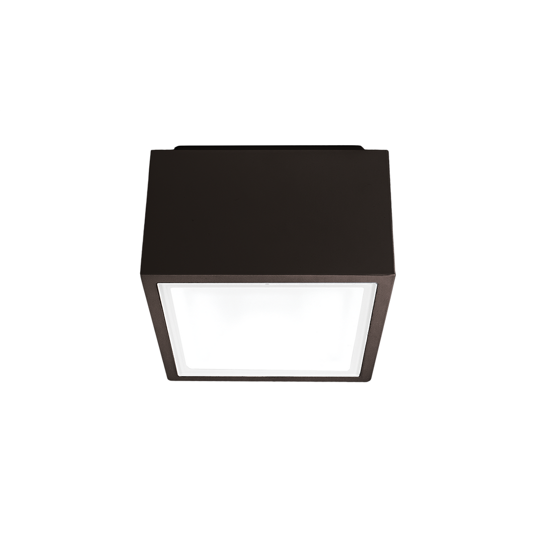 Modern Forms Bloc Outdoor Flush Mount Light Outdoor Wall Lights Modern Forms Bronze 5.5x5.5x3.5 