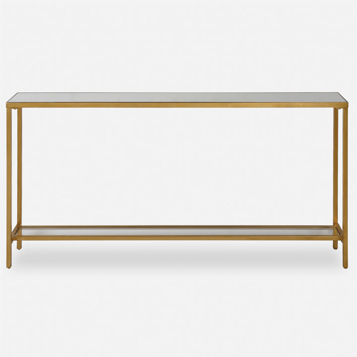 Uttermost Hayley Gold Console Table Console Tables Uttermost   