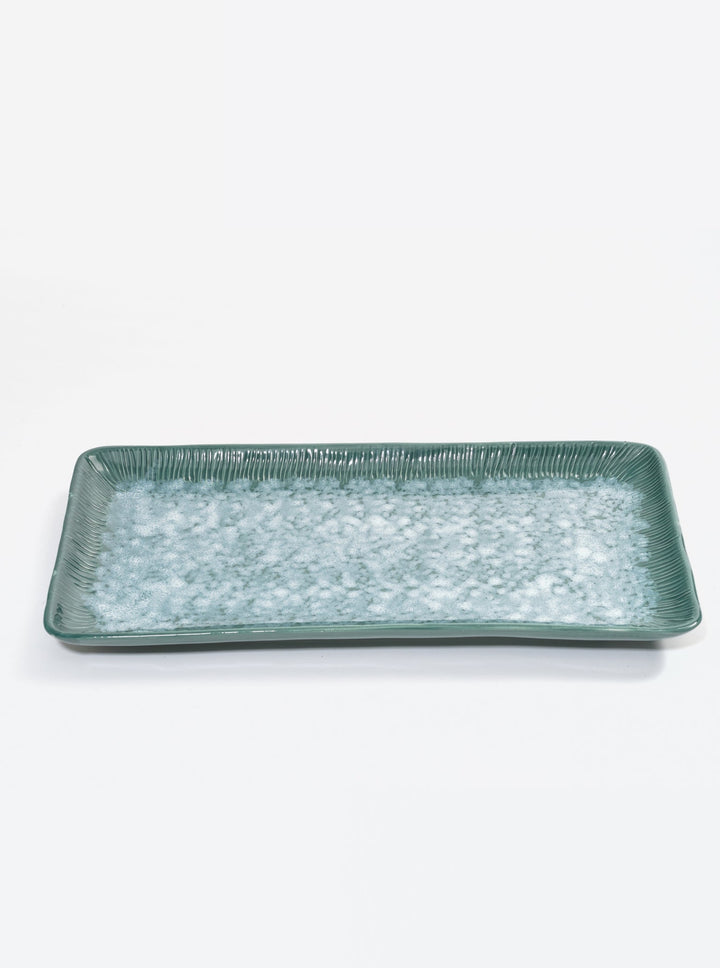 Zafferano America Graffito Rectangular Tray Glassware citylgs.store Green  