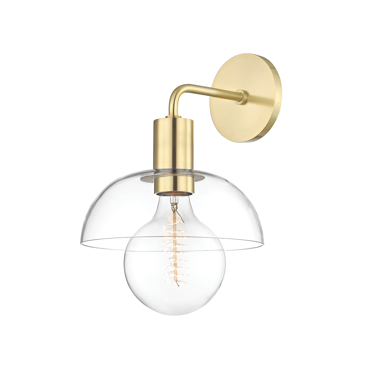 Mitzi Kyla Wall Sconce Wall Sconce Mitzi Aged Brass  