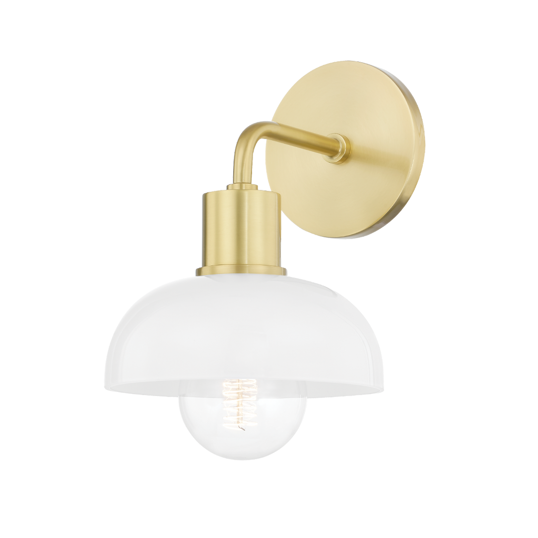 Mitzi Kyla Bath and Vanity Vanity Lights Mitzi Aged Brass 7x7x10.75 