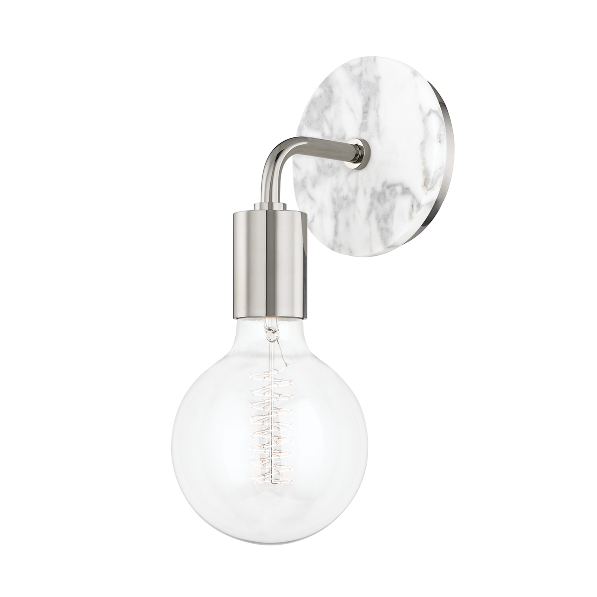 Mitzi Chloe Wall Sconce Wall Sconce Mitzi Polished Nickel 5x5x13 