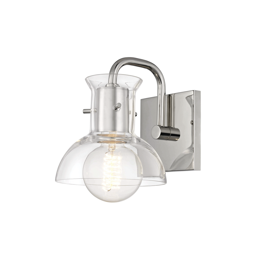 Mitzi Riley Bath and Vanity Vanity Lights Mitzi Polished Nickel 5.75x5.75x7.25 