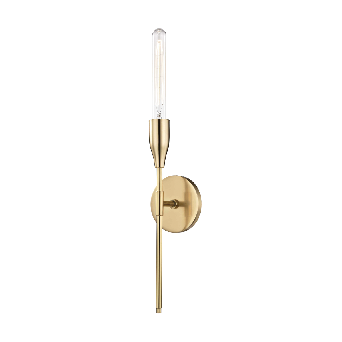 Mitzi Tara Wall Sconce Wall Sconce Mitzi Aged Brass 4.75x4.75x23.5 