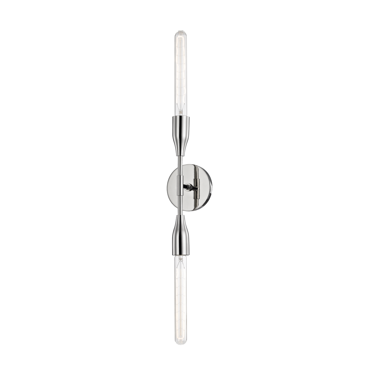 Mitzi Tara Wall Sconce Wall Sconce Mitzi Polished Nickel 4.75x4.75x30 