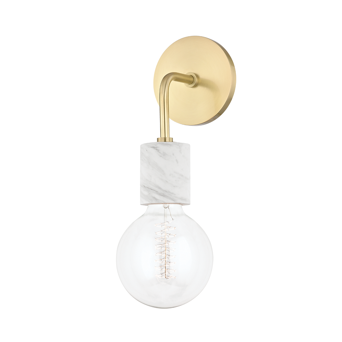 Mitzi Asime Wall Sconce Wall Sconce Mitzi Aged Brass 5x5x14.5 