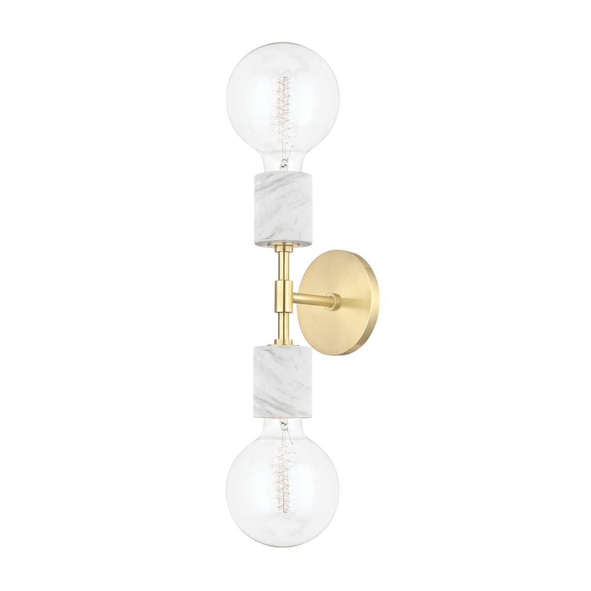 Mitzi Asime Wall Sconce Wall Sconce Mitzi Aged Brass 5x5x20.75 