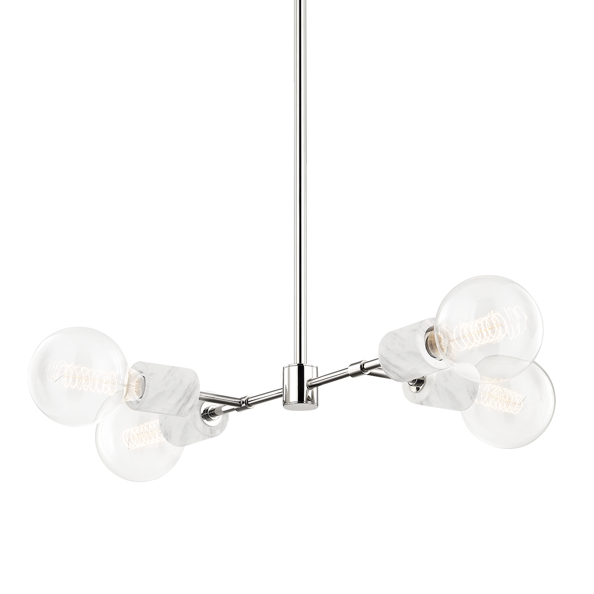 Mitzi Asime Chandelier Chandelier Mitzi Polished Nickel  