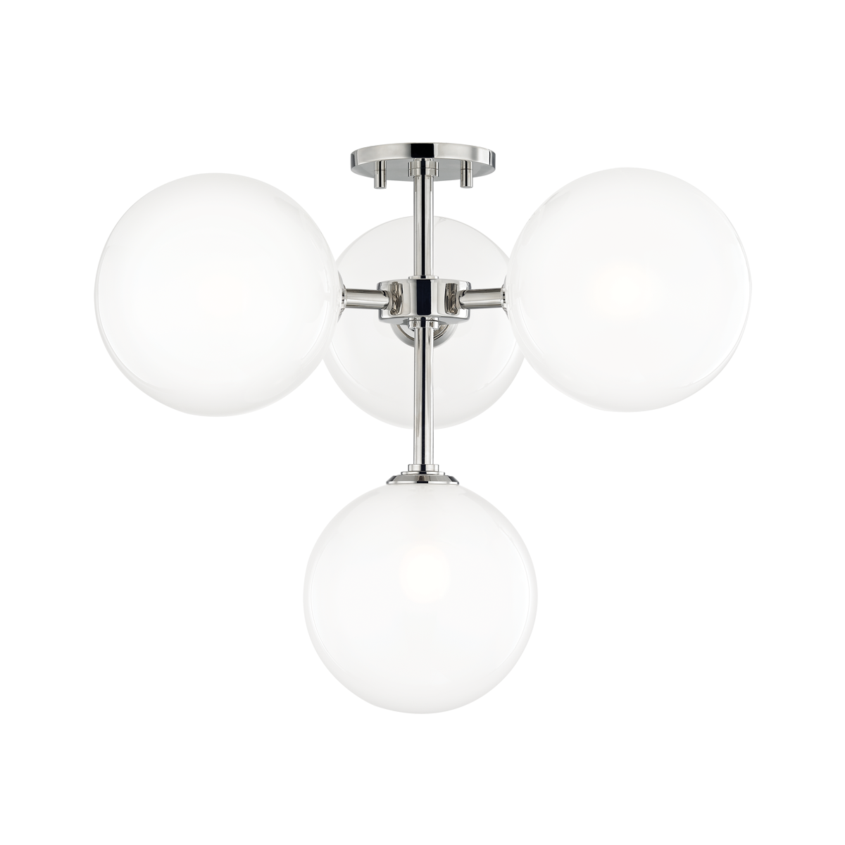 Mitzi Ashleigh Semi Flush Semi Flush Mitzi Polished Nickel  