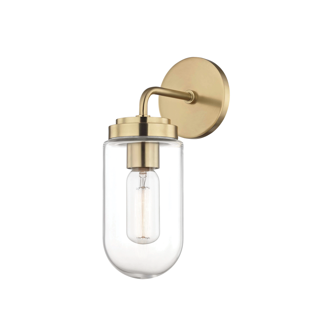 Mitzi Clara Wall Sconce Wall Sconces Mitzi Aged Brass  