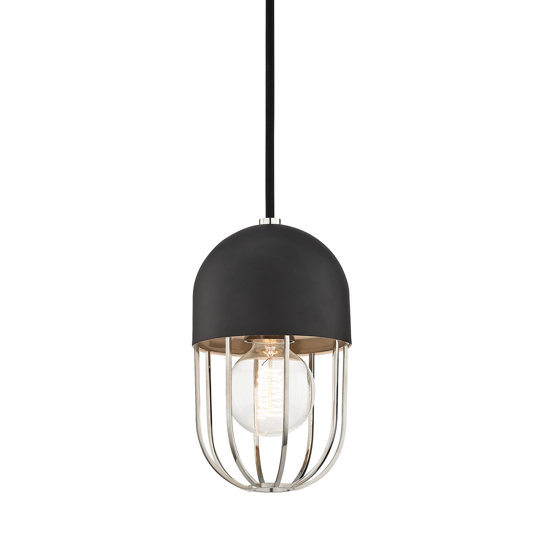 Mitzi Haley Pendant Pendants Mitzi Polished Nickel/black  