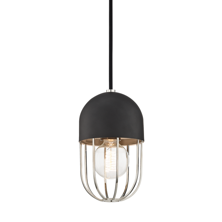 Mitzi Haley Pendant Pendants Mitzi Polished Nickel/black  