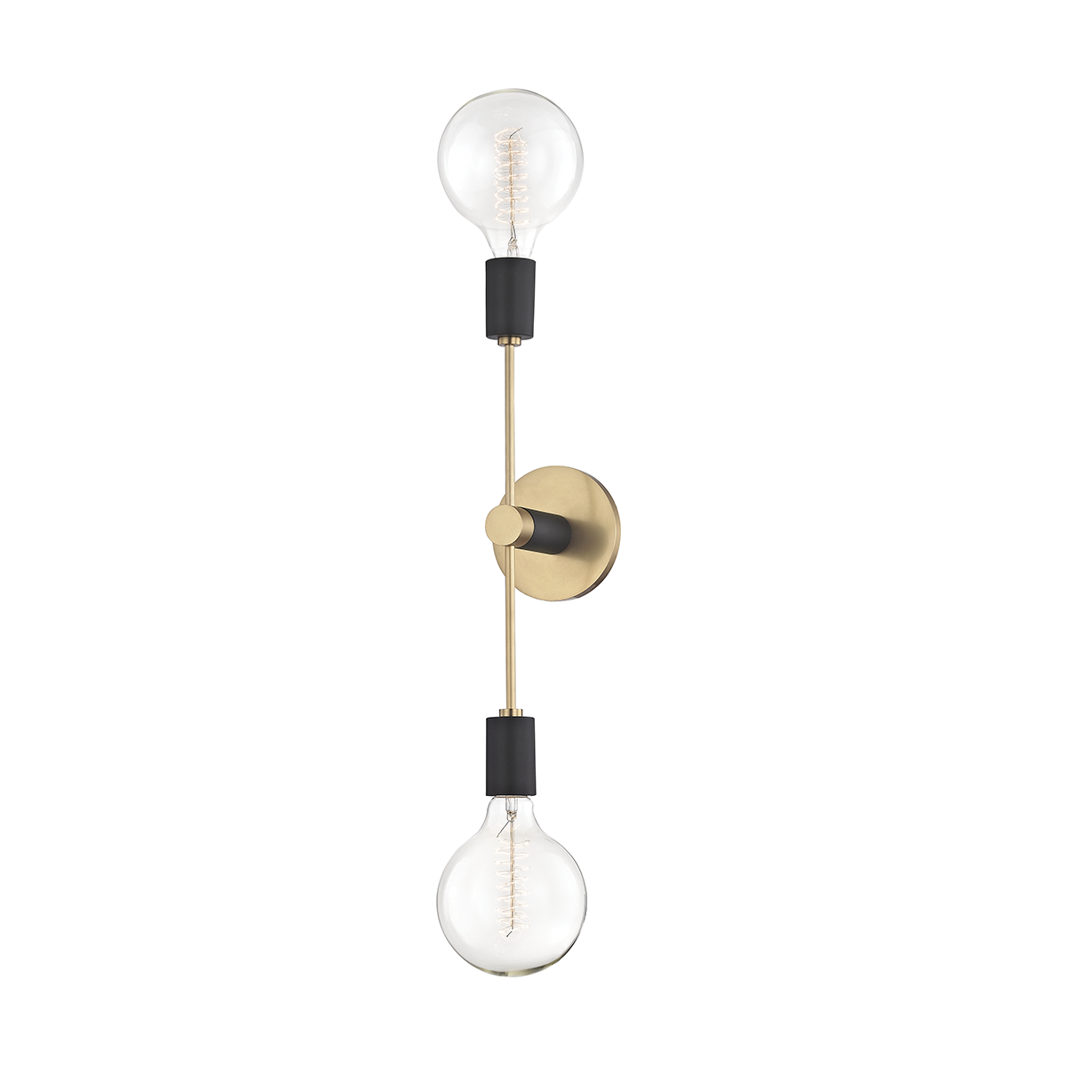 Mitzi Astrid Wall Sconce Wall Sconce Mitzi Aged Brass/black  