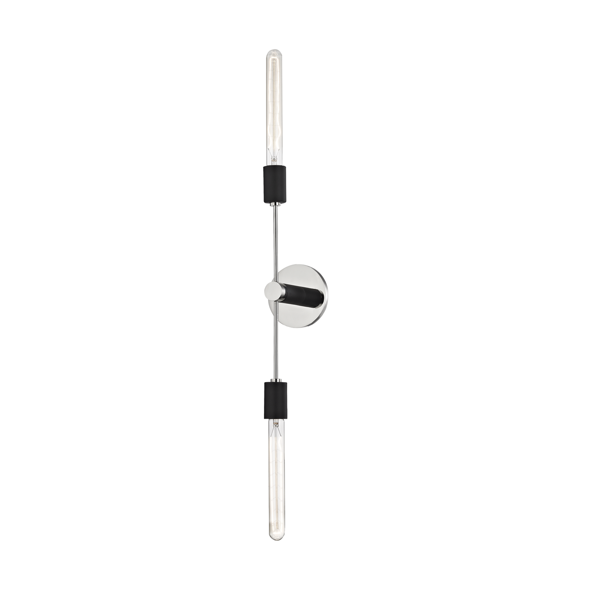 Mitzi Astrid Wall Sconce Wall Sconce Mitzi Polished Nickel/black  