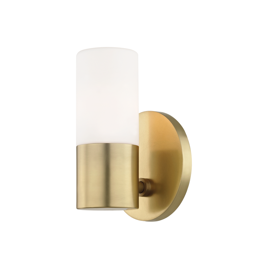 Mitzi Lola Wall Sconce Wall Sconces Mitzi Aged Brass 4.75x4.75x6.75 