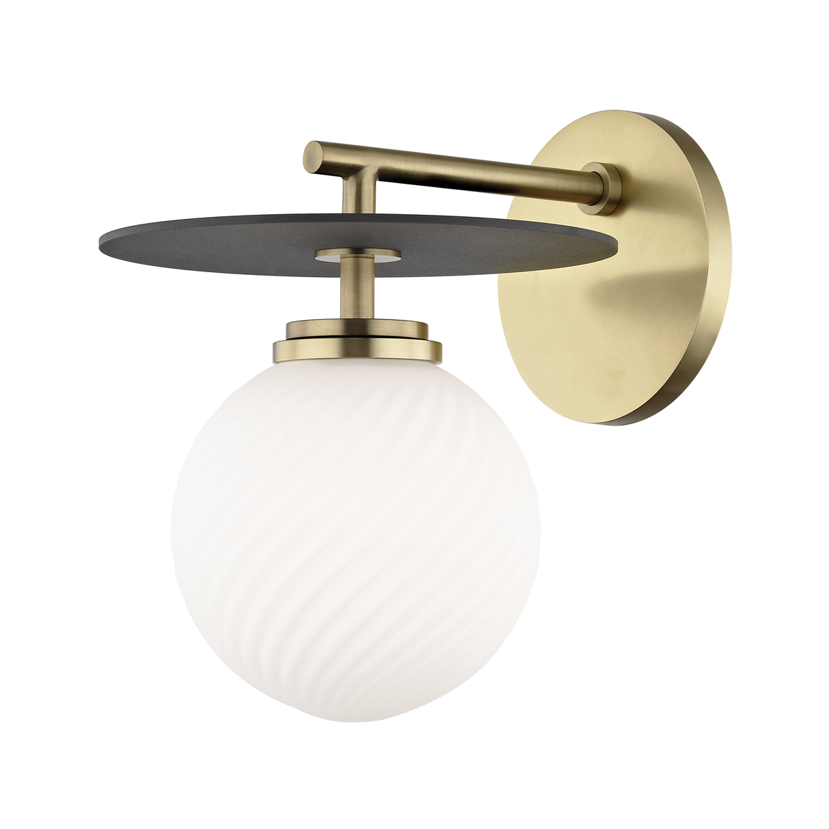 Mitzi Ellis Wall Sconce Wall Sconce Mitzi Aged Brass/black  