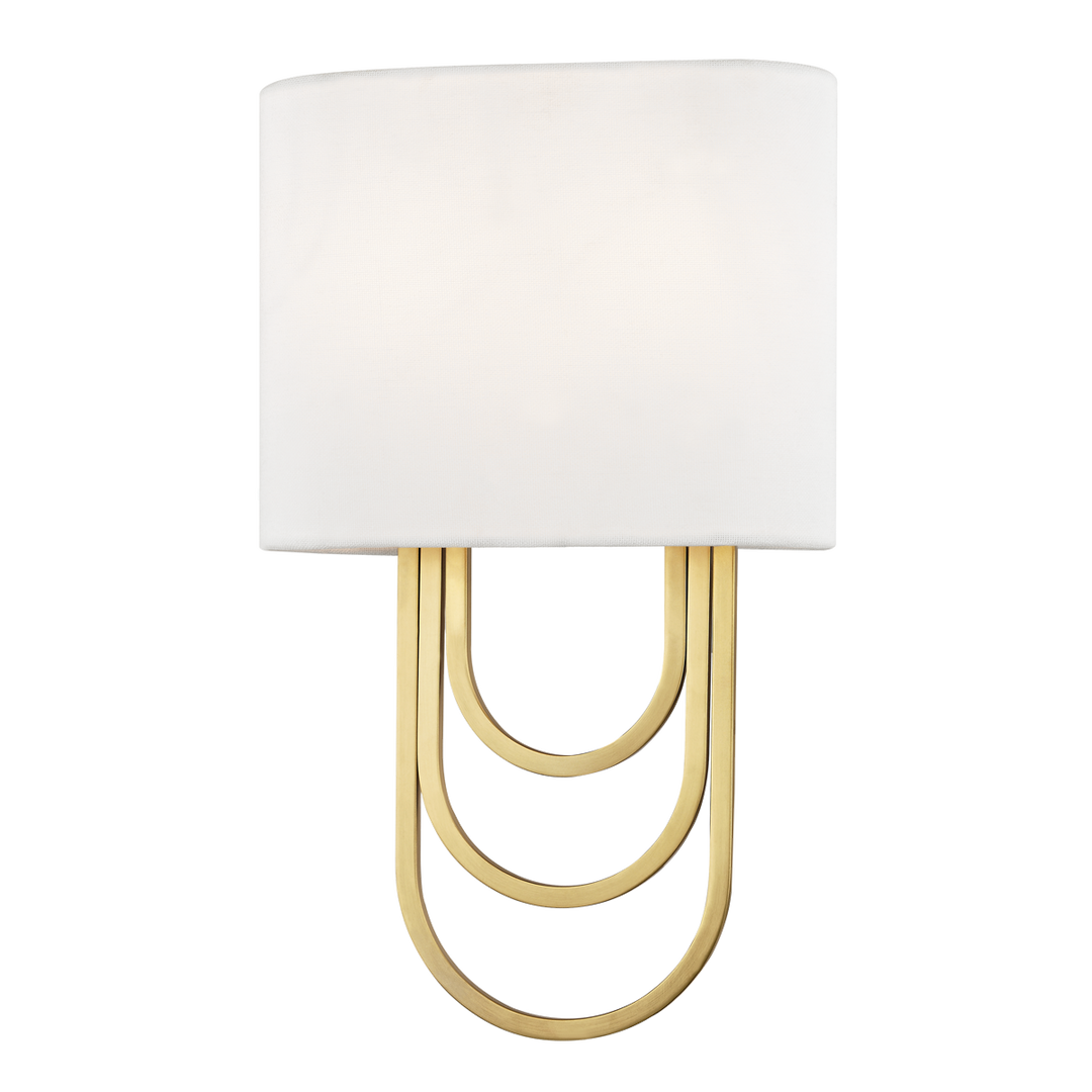 Mitzi Farah Wall Sconce Wall Sconces Mitzi Aged Brass  