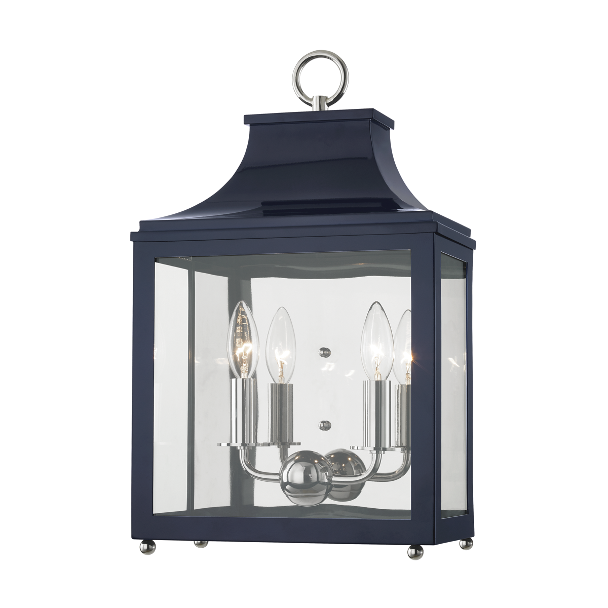 Mitzi Leigh Wall Sconce Wall Sconce Mitzi Polished Nickel/navy  