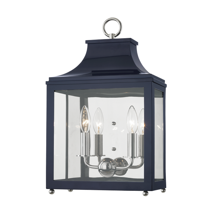 Mitzi Leigh Wall Sconce Wall Sconces Mitzi Polished Nickel/navy  