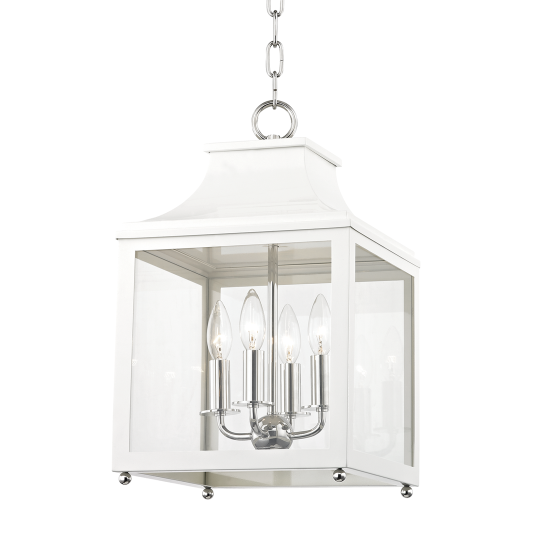 Mitzi Leigh Lantern Pendants Mitzi Polished Nickel/white  