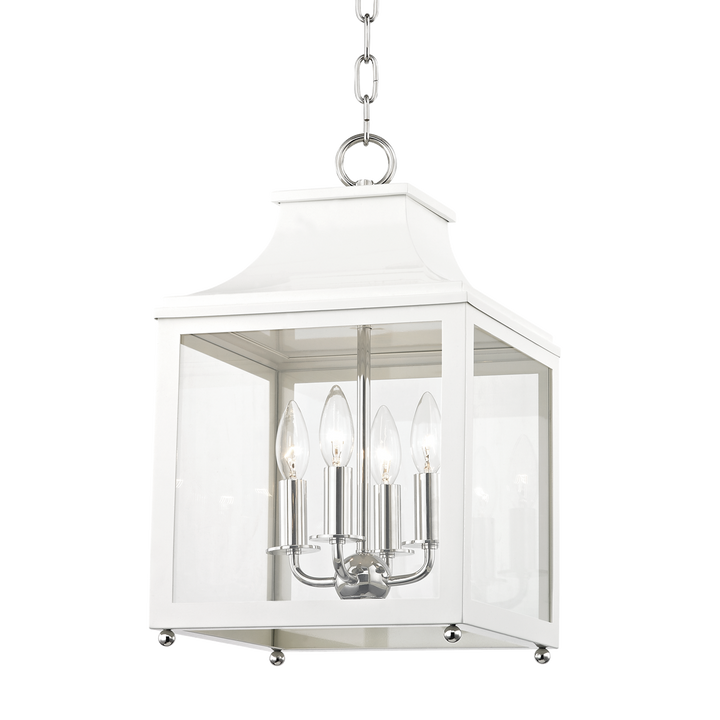 Mitzi Leigh Lantern Pendants Mitzi Polished Nickel/white  