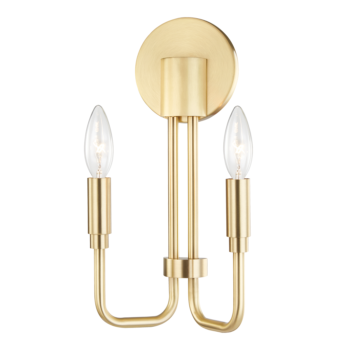 Mitzi Brigitte Wall Sconce Wall Sconce Mitzi Aged Brass  