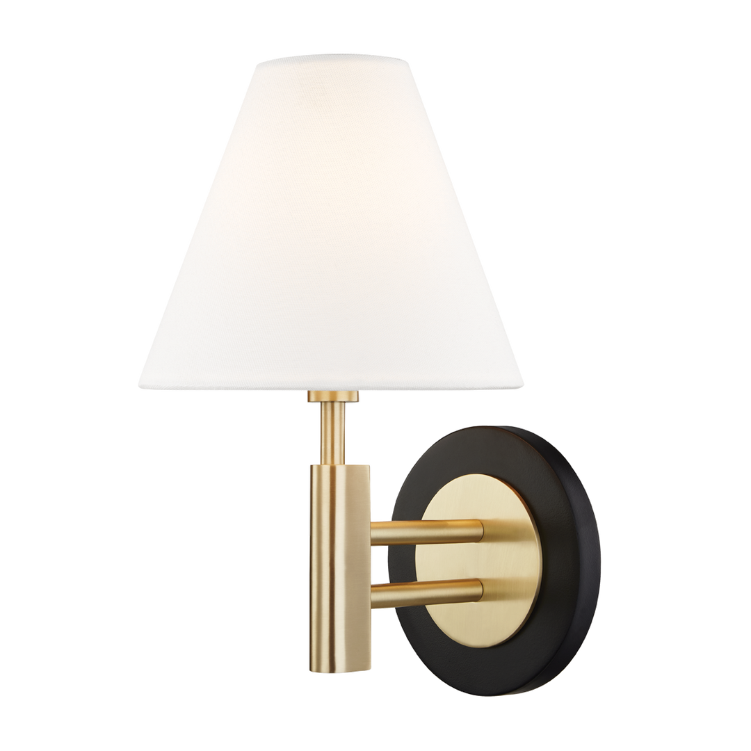 Mitzi Robbie Wall Sconce Wall Sconces Mitzi Aged Brass/black  