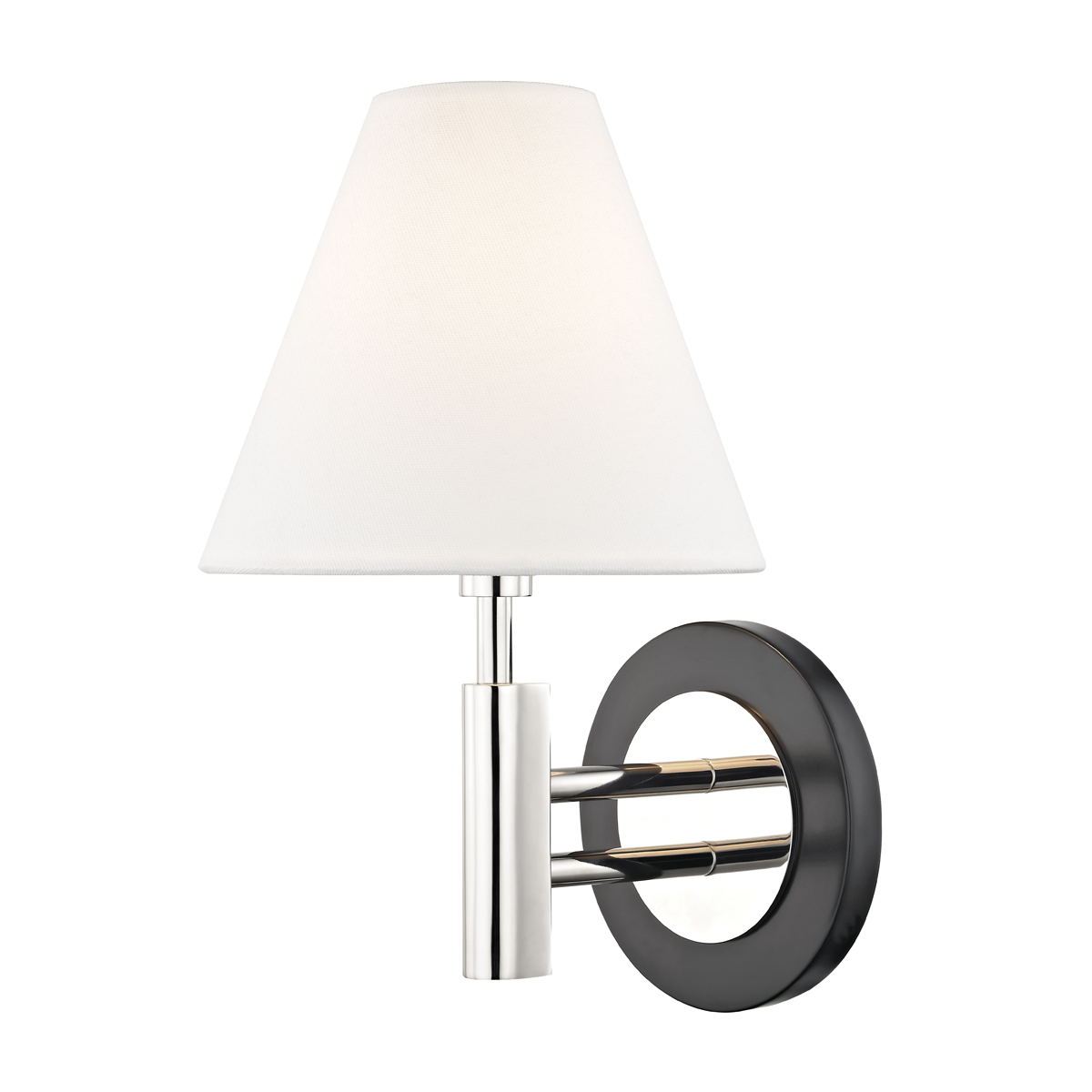 Mitzi Robbie Wall Sconce Wall Sconce Mitzi Polished Nickel/black  