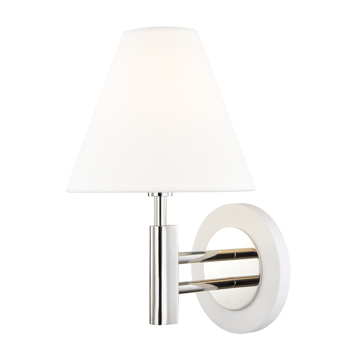 Mitzi Robbie Wall Sconce Wall Sconce Mitzi Polished Nickel/white  