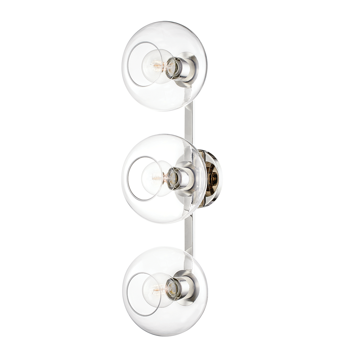 Mitzi Margot Wall Sconce Wall Sconce Mitzi Polished Nickel 7.25x8.25x28.25 