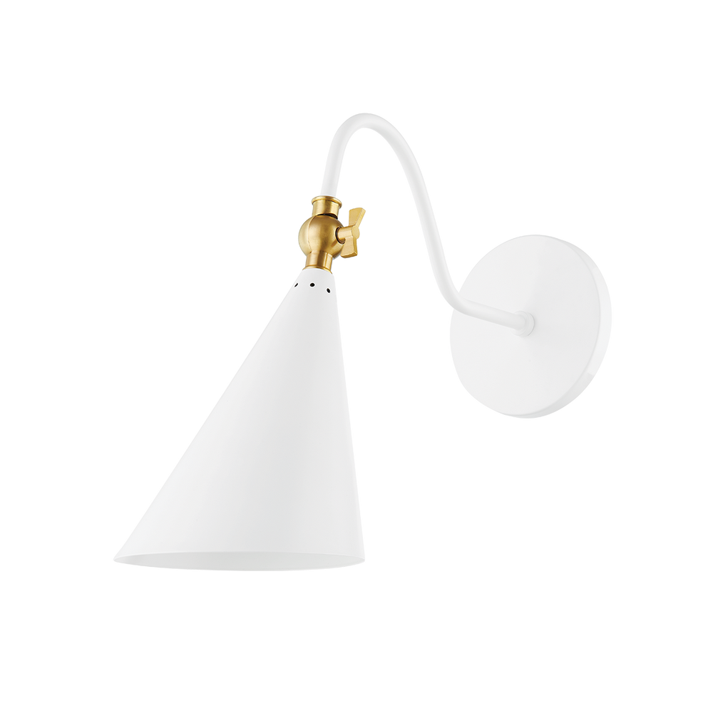 Mitzi Lupe Wall Sconce Wall Sconces Mitzi AGED BRASS/SOFT WHITE  