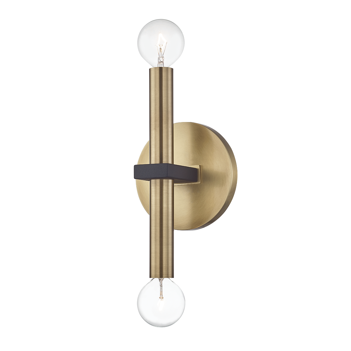 Mitzi Colette Wall Sconce Wall Sconce Mitzi Aged Brass/black  