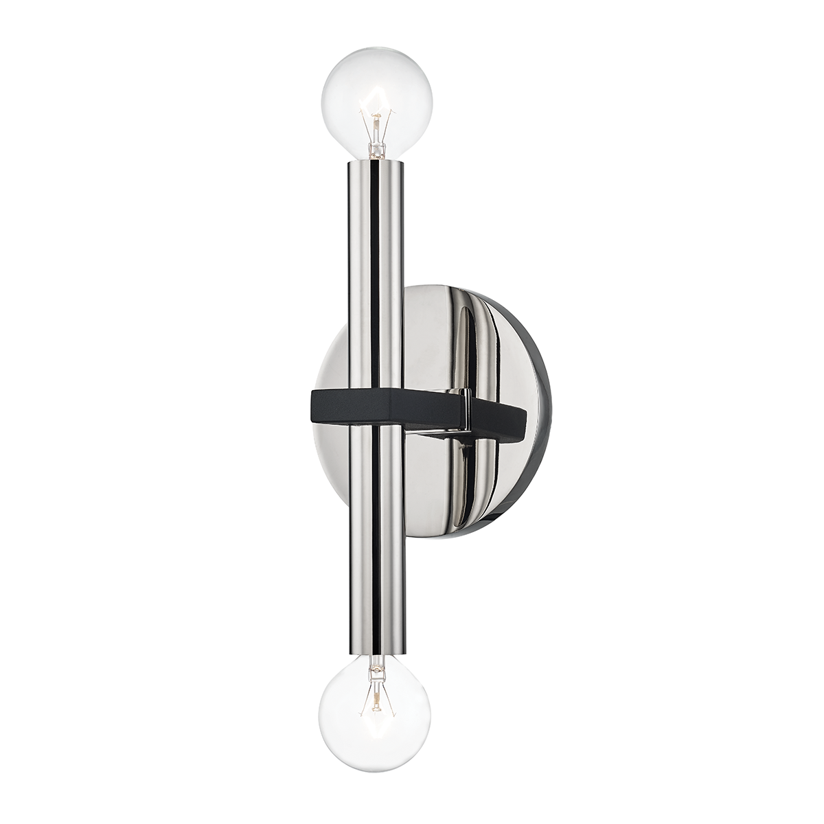 Mitzi Colette Wall Sconce Wall Sconce Mitzi Polished Nickel/black  