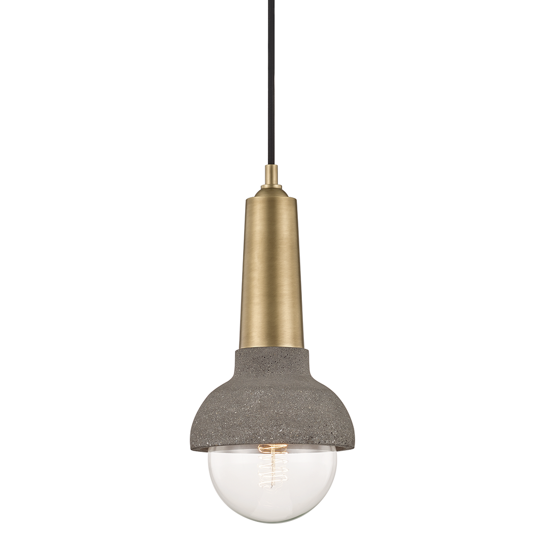 Mitzi Macy Pendant Pendants Mitzi Aged Brass  