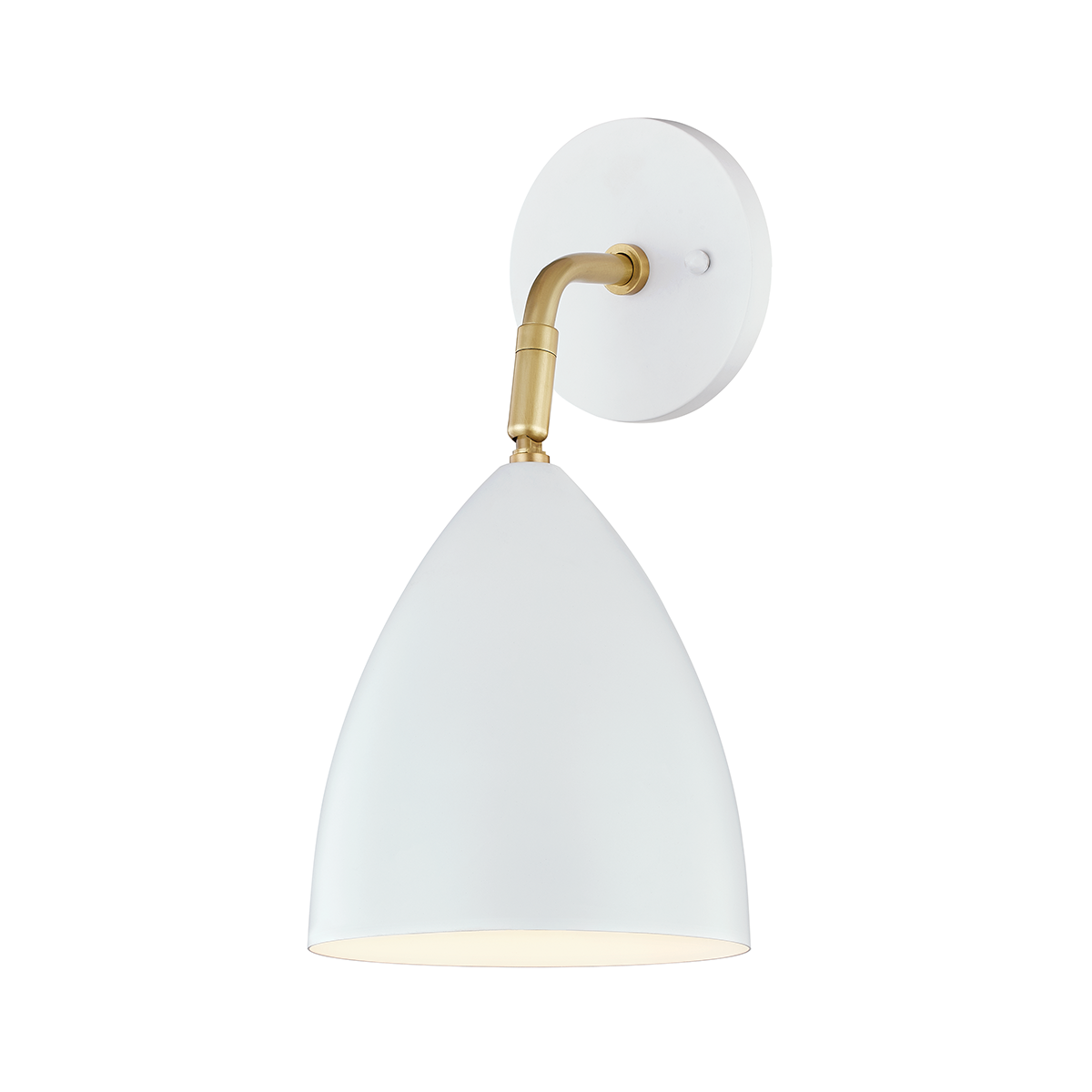 Mitzi Gia Wall Sconce Wall Sconce Mitzi Aged Brass/soft Off White  