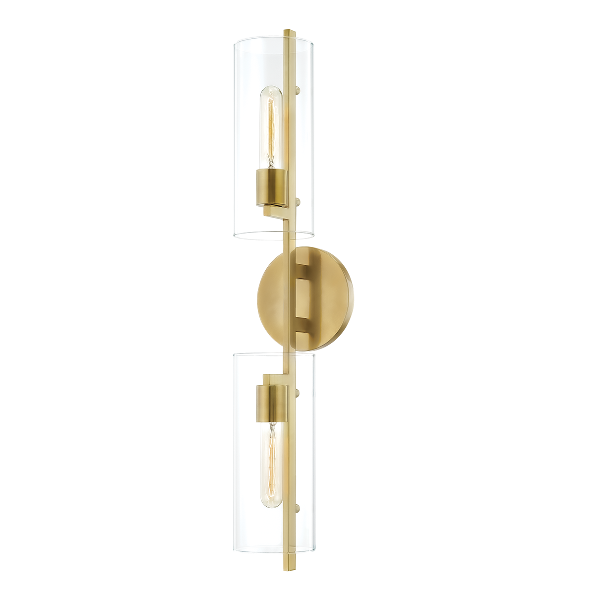 Mitzi Ariel Wall Sconce Wall Sconce Mitzi Aged Brass 4.75x5.5x28 