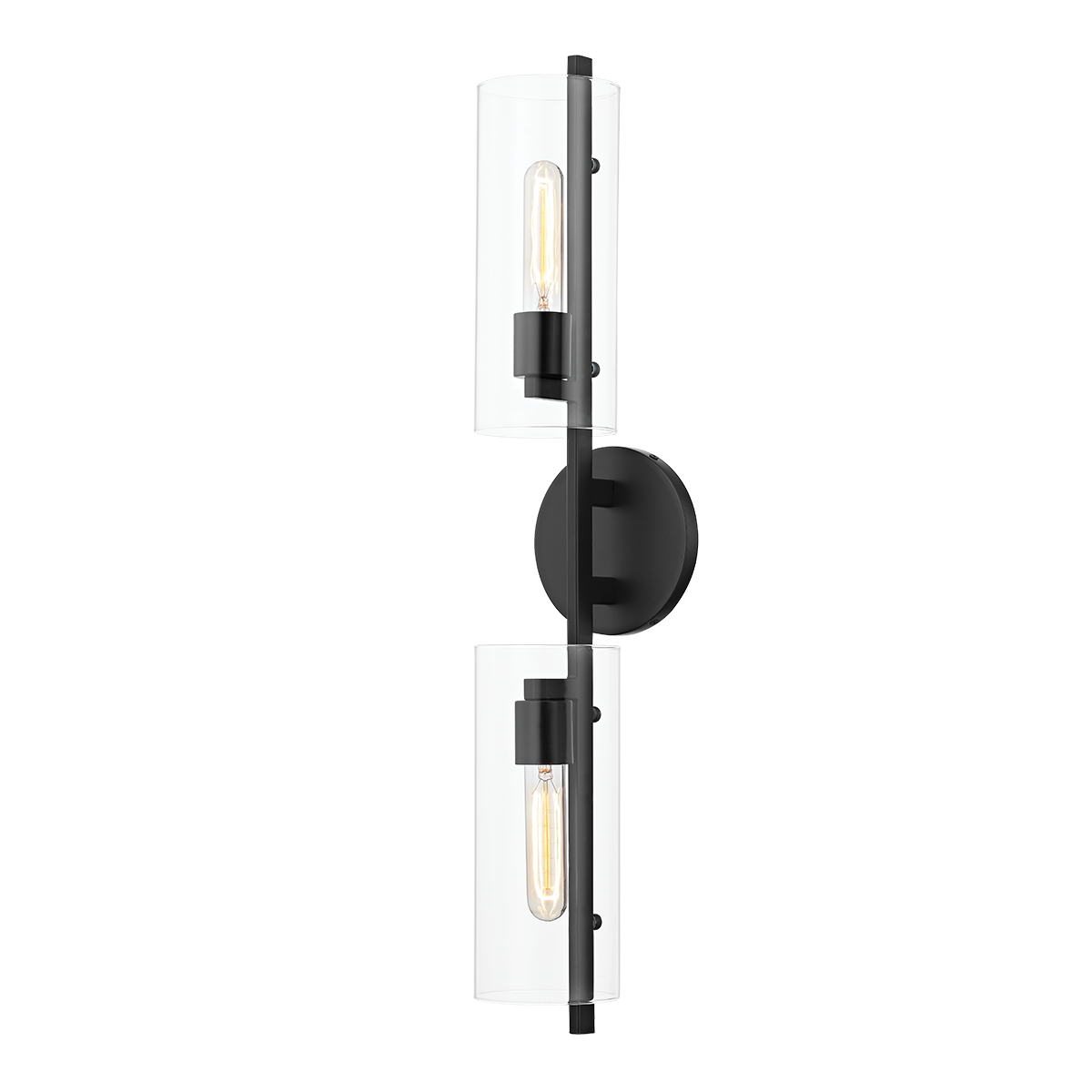 Mitzi Ariel Wall Sconce Wall Sconce Mitzi Soft Black 11x5.5x28 