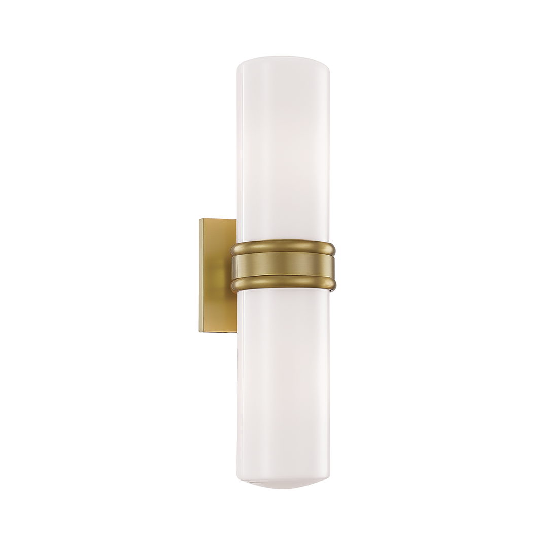 Mitzi Natalie Wall Sconce Wall Sconces Mitzi Aged Brass 4.5x4.25x16.25 