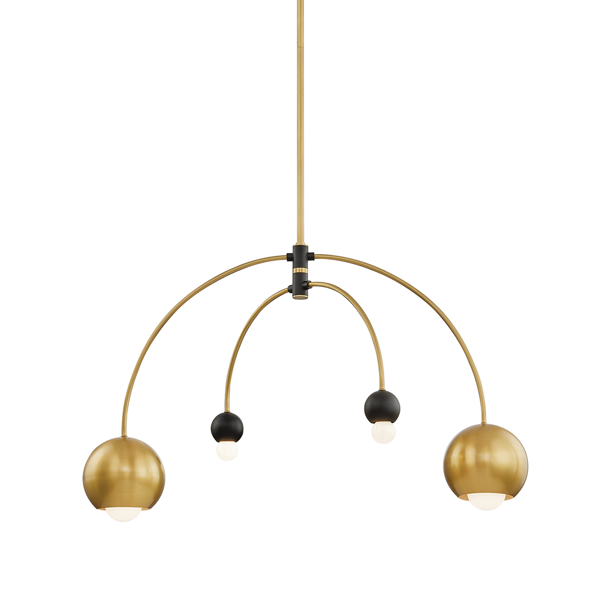 Mitzi Willow Chandelier Chandelier Mitzi Aged Brass/black  