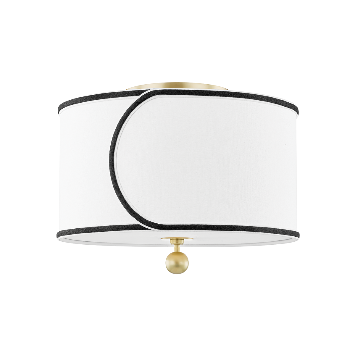 Mitzi Zara Semi Flush Semi Flush Mitzi Aged Brass  