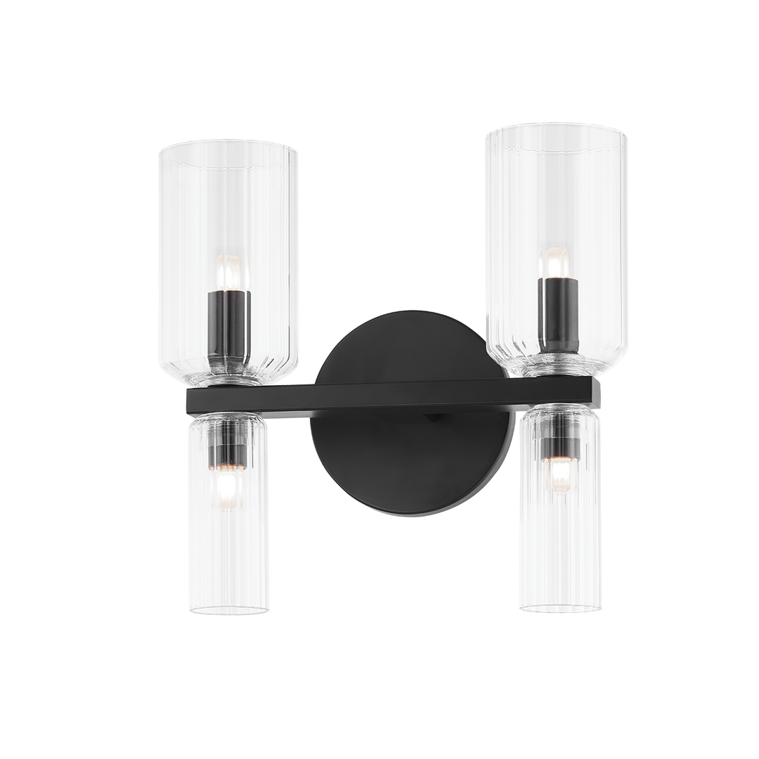 Mitzi Tabitha Bath and Vanity Vanity Lights Mitzi Soft Black  