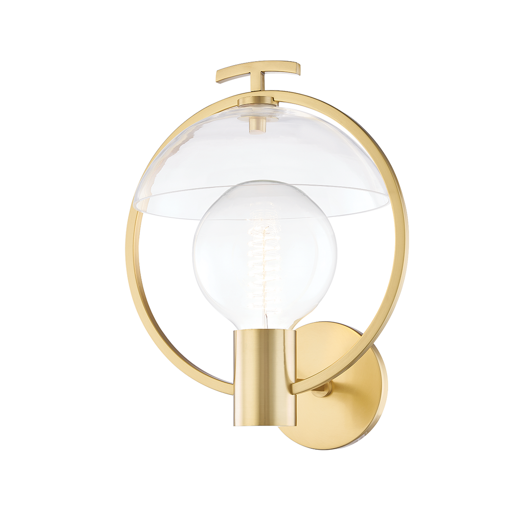 Mitzi Ringo Wall Sconce Wall Sconces Mitzi Aged Brass  