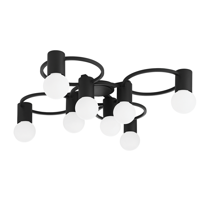 Mitzi Hope Semi Flush Ceiling Semi Flush Mounts Mitzi TEXTURED BLACK  