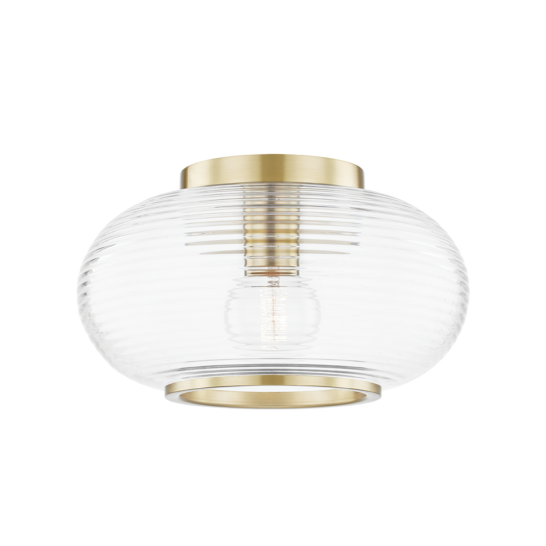 Mitzi Maggie Flush Mount Ceiling Flush Mounts Mitzi Aged Brass  