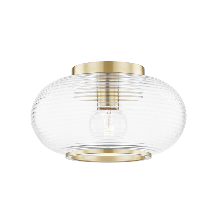 Mitzi Maggie Flush Mount Ceiling Flush Mounts Mitzi Aged Brass  