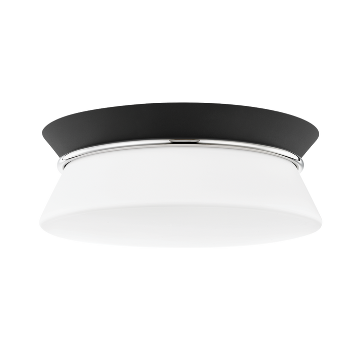 Mitzi Cath Flush Mount Ceiling Flush Mounts Mitzi Polished Nickel/black  